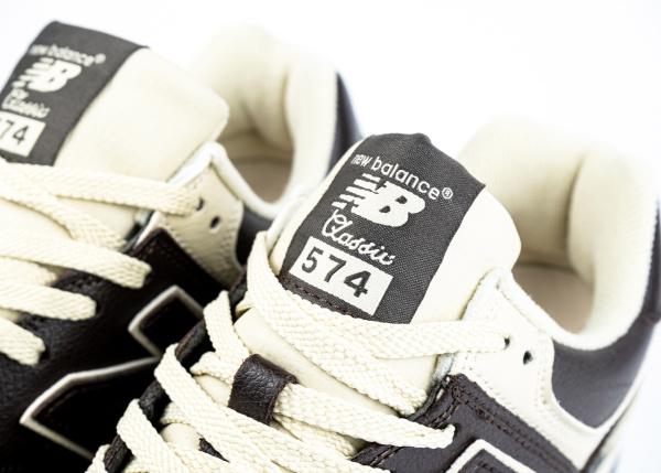 Кроссовки New Balance 574 "DK.Brown/White" (845-35) |BC| от магазина vikingsmen.ru