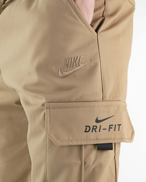 Штаны джоггеры мужские Nike Tech Fleece Joggers теплые (3845) (M, Бежевый, 48 (M))