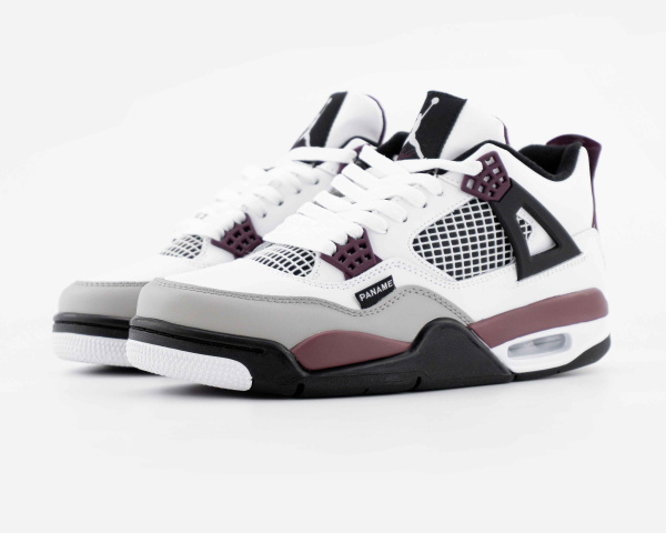 Кроссовки Paris Saint-Germain x Air Jordan 4 Retro Bordeaux с мехом (5003-15) [СС] от магазина vikingsmen.ru
