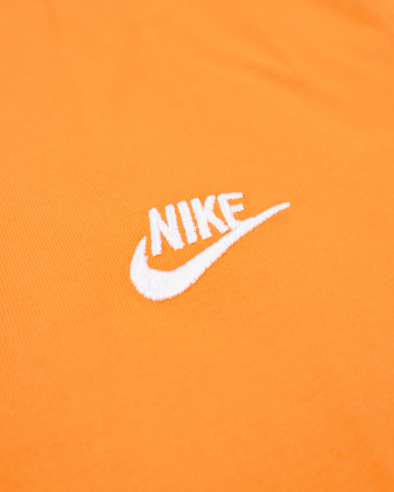 Футболка Nike с вышитым логотипом на груди (21037351) (Оранжевый, XL)