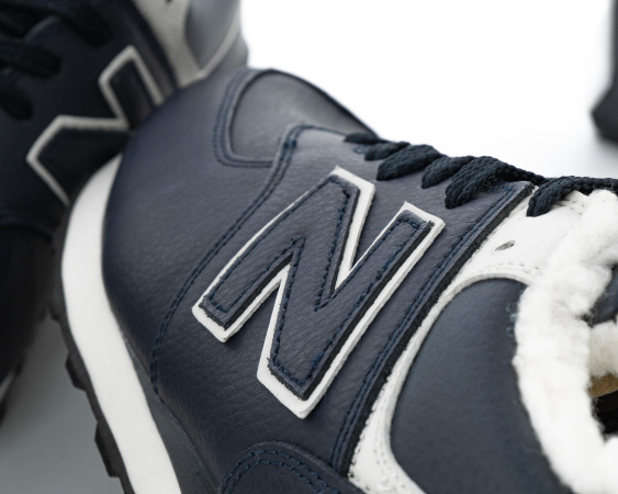 Кроссовки New Balance 574 "DK. Blue" зимние (479-6) от магазина vikingsmen.ru