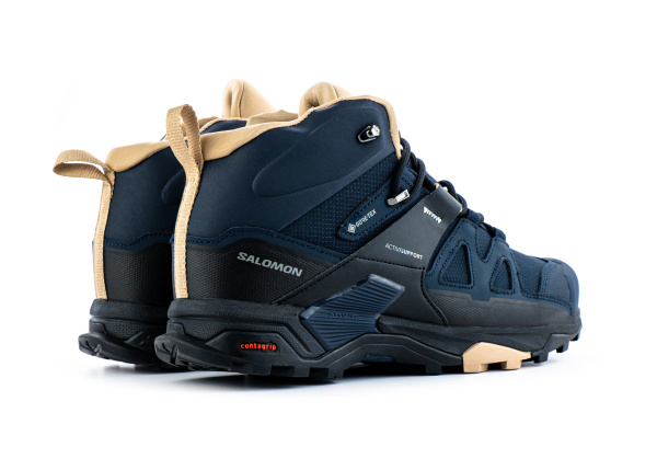 Ботинки Salomon X Ultra 4 Mid GTX "Ebony/Mocha" с мехом (410-2) от магазина vikingsmen.ru