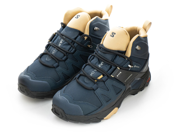 Ботинки Salomon X Ultra 4 Mid GTX "Ebony/Mocha" с мехом (410-2) от магазина vikingsmen.ru