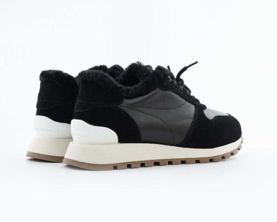 Кроссовки зимние женские "Black/White" (V38-1) от магазина vikingsmen.ru