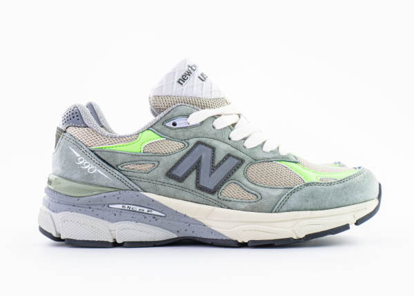 Кроссовки New Balance 990v3 "Grey-Blue/LT.Green" (600-3) от магазина vikingsmen.ru