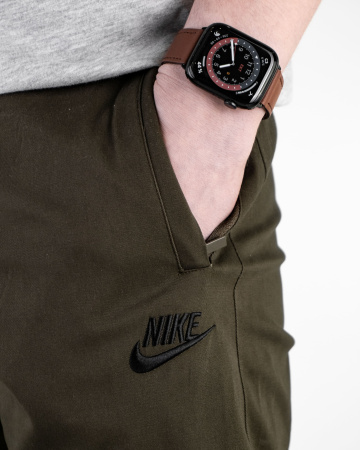 Брюки мужские спортивные Nike (1651) (M, Темно-зеленый)