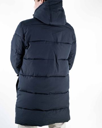 Куртка зимняя удлиненная Tommy Hilfiger (77-132) (L, Темно-синий)