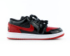 Кроссовки Air Jordan 1 Low FlyEase GS "Black/Red" (002-1) от магазина vikingsmen.ru
