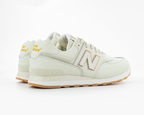 Кроссовки New Balance 574 "White/Beige" (890-6)[СС] от магазина vikingsmen.ru