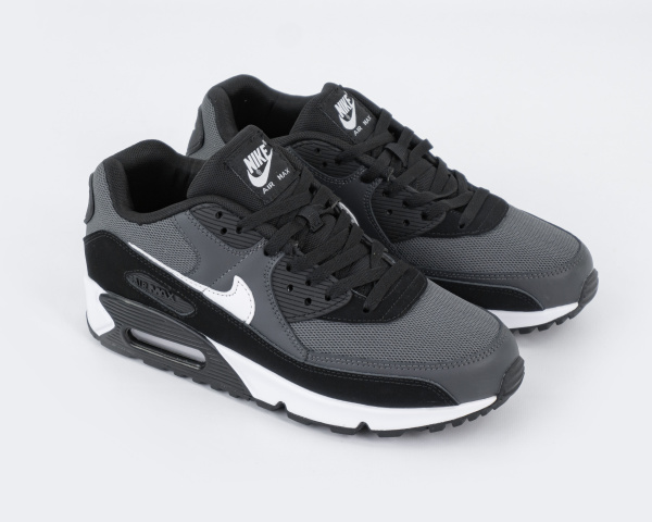Кроссовки Nike Air Max 90 "Grey/Black/White" (806-8) [СС] от магазина vikingsmen.ru