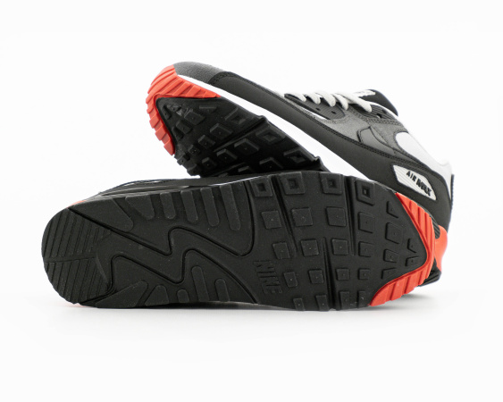 Кроссовки Nike Air Max 90 "Grey/Black/White" (М806-33) от магазина vikingsmen.ru