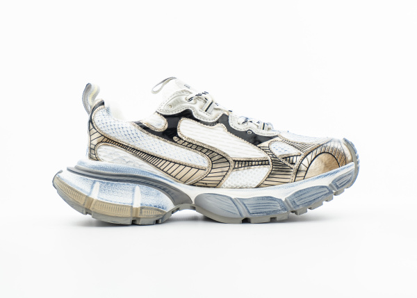 Кроссовки Balenciaga 3XL "White/Gold" (F357) от магазина vikingsmen.ru