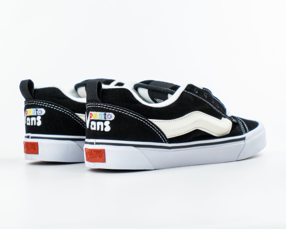 Кеды Vans Knu Skool "Black White" (М111-1) от магазина vikingsmen.ru