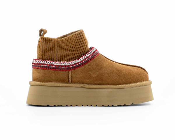 Угги UGG Tazz Knit Platform Chestnut (163-4) от магазина vikingsmen.ru