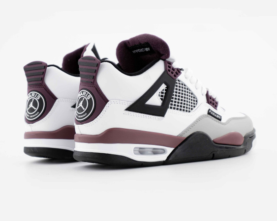 Кроссовки Paris Saint-Germain x Air Jordan 4 Retro Bordeaux с мехом (5003-15) [СС] от магазина vikingsmen.ru