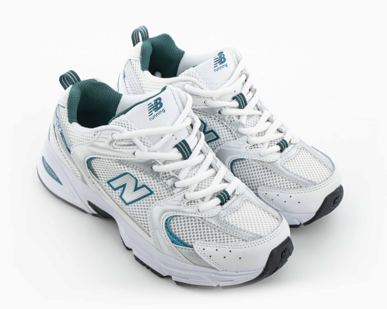 Кроссовки New Balance 530 "White Silver Green" (W016-5) от магазина vikingsmen.ru