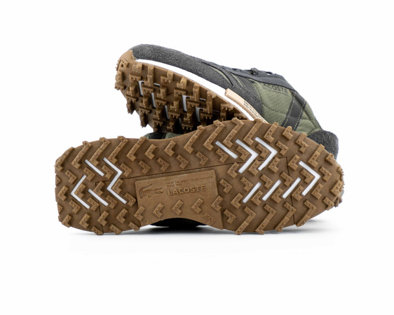 Кроссовки Lacoste Elite Active 223 2 SMA "Grey/Green" Termo (4995-4) от магазина vikingsmen.ru