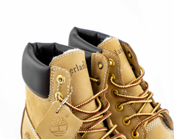 Ботинки Timberland 6 Inch Premium Boot "YELLOW" с мехом (237-3) от магазина vikingsmen.ru
