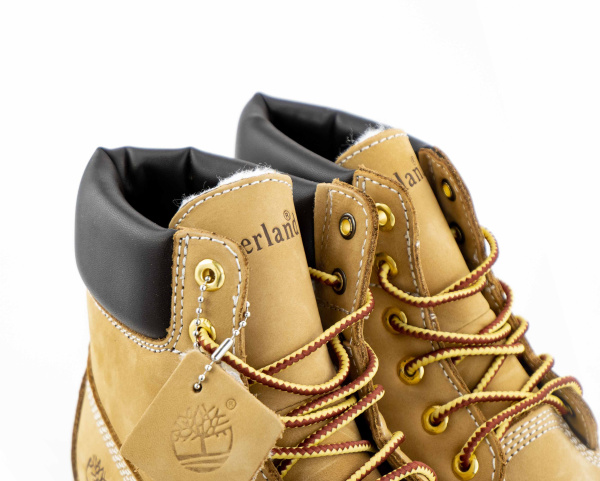 Ботинки Timberland 6 Inch Premium Boot "YELLOW" с мехом (237-3) от магазина vikingsmen.ru