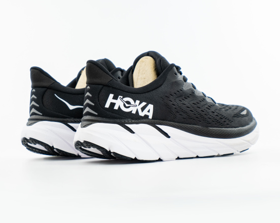 Кроссовки HOKA CLIFTON 8 "Black/White" (701-2) от магазина vikingsmen.ru
