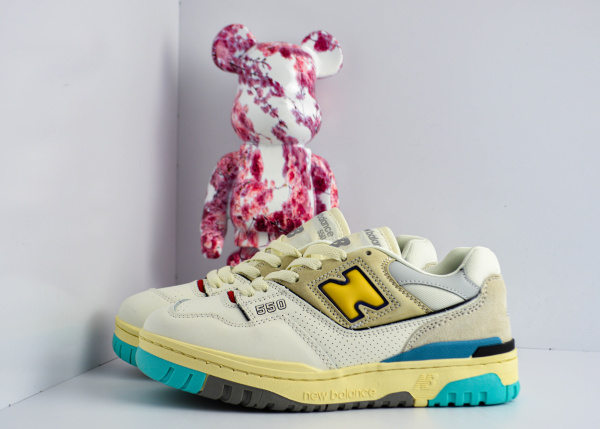 Кроссовки New Balance 550 "Cream Blue Yellow" (6228-11) |BC| от магазина vikingsmen.ru