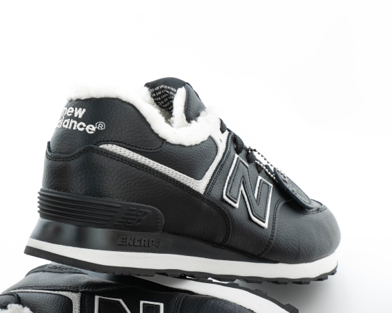 Кроссовки New Balance 574 "Black" зимние (479-5) от магазина vikingsmen.ru