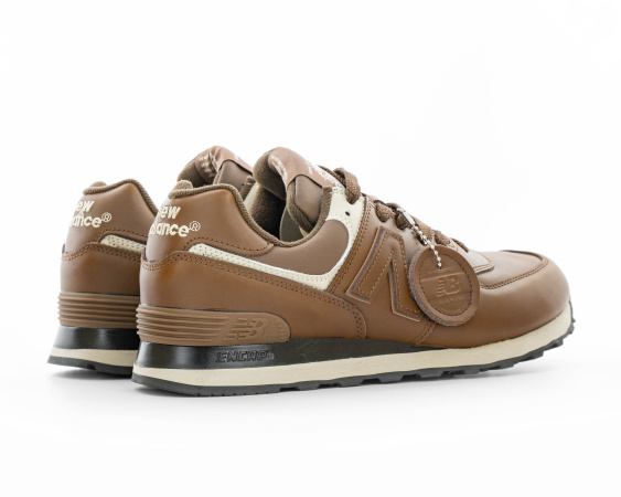 Кроссовки New Balance 574 "White/Black" (845-7) от магазина vikingsmen.ru