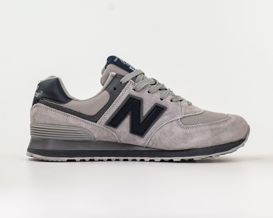 Кроссовки New Balance 574 "Gray/Dk.Blue" (417-6) от магазина vikingsmen.ru