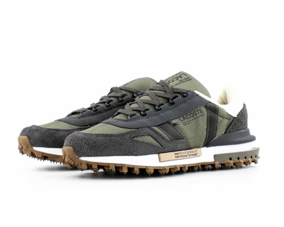 Кроссовки Lacoste Elite Active 223 2 SMA "Grey/Green" Termo (4995-4) от магазина vikingsmen.ru