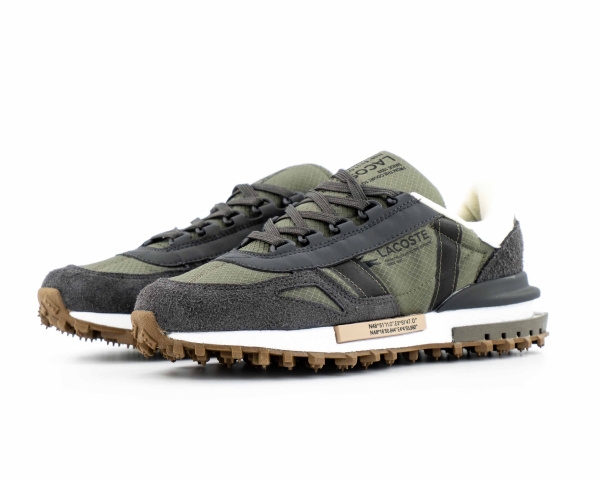 Кроссовки Lacoste Elite Active 223 2 SMA "Grey/Green" Termo (4995-4) от магазина vikingsmen.ru