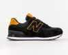 Кроссовки New Balance 574 "Black/Yellow" (107-42) от магазина vikingsmen.ru
