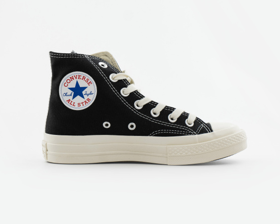 Кеды Comme des Garçons x Converse Chuck Taylor All Star Hi Play (W207-1) от магазина vikingsmen.ru