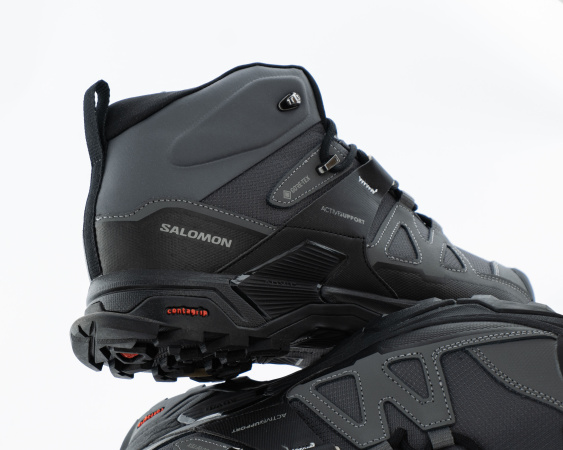Ботинки Salomon X Ultra 4 Mid GTX "Black/mgnt/prlbl" с мехом (410-3) от магазина vikingsmen.ru