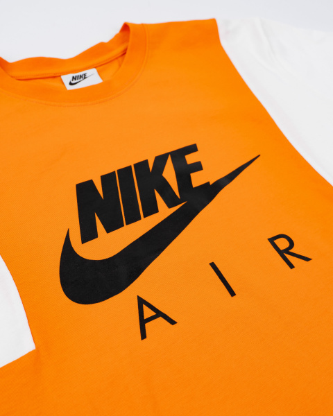 Футболка Nike с надписью AIR на груди (21037360) (Апельсиновый, S)