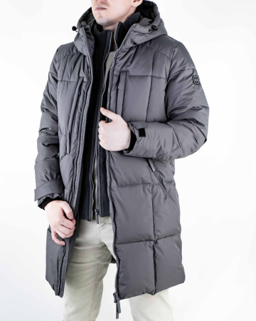 Куртка зимняя удлиненная Armani Exchange (77-138) (M, Серый)