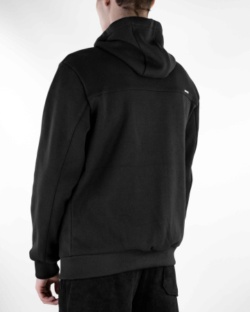 Ветровка утепленная с капюшоном мужская Nike (9565)) (XXXL, Черный)
