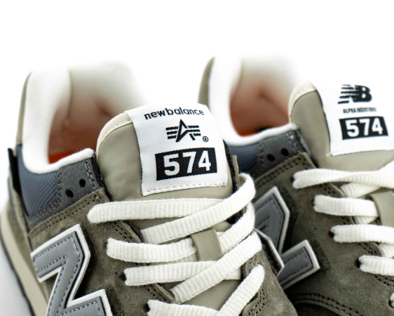 Кроссовки New Balance Alpha Industries x 574 "Grey" (W6008-15) от магазина vikingsmen.ru