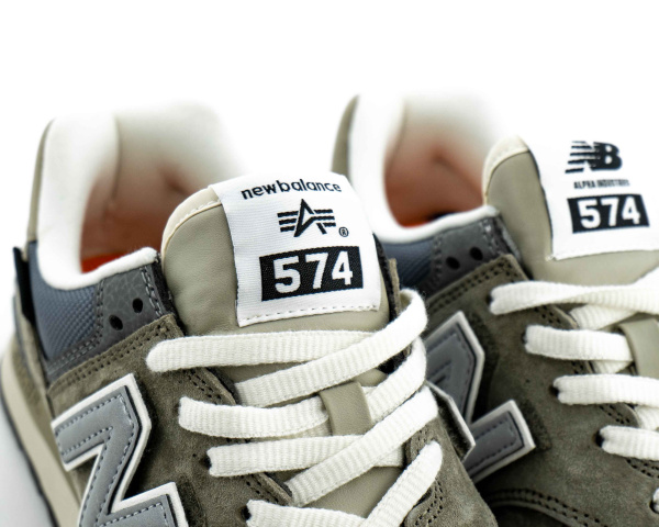 Кроссовки New Balance Alpha Industries x 574 "Grey" (W6008-15) от магазина vikingsmen.ru