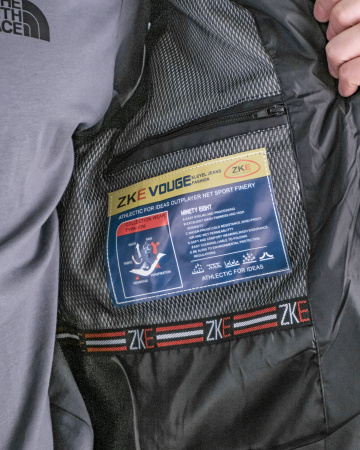 Жилетка утепленная стеганая без капюшона ZKE (302-2Z) (XXXL, Черный)