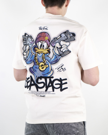 Футболка мужская LAHKIN'S "BEASTRAGE" (5248) (M, Молочный)