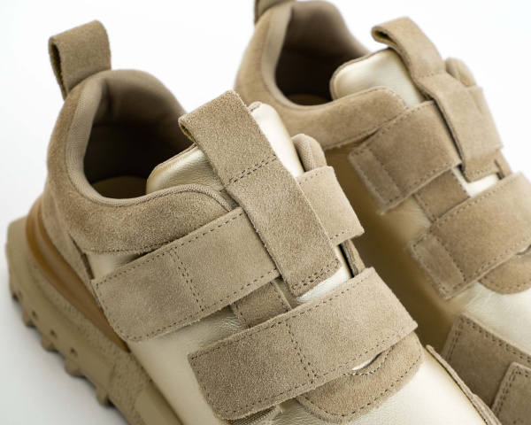 Кроссовки женские "Beige/Gold" (K-YD-2325-1-70) [СС] от магазина vikingsmen.ru