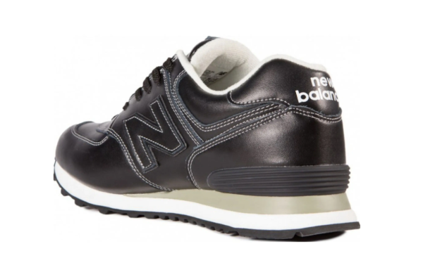 Кроссовки New Balance 574 Leather "Black/White" (М6005-1) от магазина vikingsmen.ru