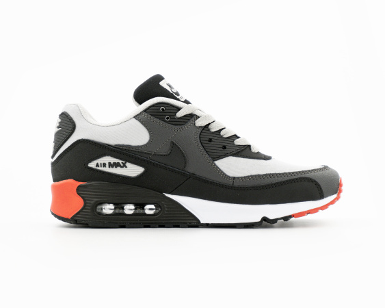 Кроссовки Nike Air Max 90 "Grey/Black/White" (М806-33) от магазина vikingsmen.ru