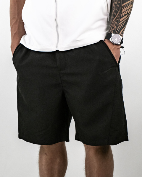 Костюм спортивный Nike (спортивная футболка+шорты) (78804)) (M, Белый/Черный)