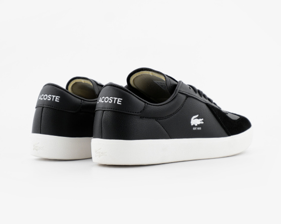 Кеды Lacoste Baseshot Pro 125 3 SMA "Black/Off White" (М7500-1) от магазина vikingsmen.ru