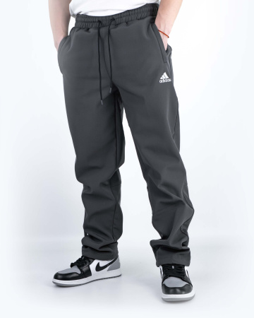 Детальное Изображение Брюки спортивные мужские Adidas на флисе (0076)