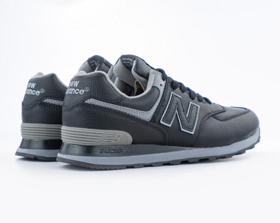 Кроссовки New Balance 574 "Black/Grey" (845-33) [АС] от магазина vikingsmen.ru