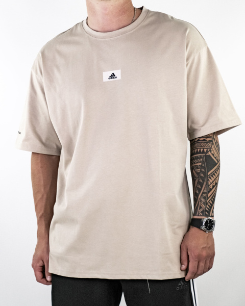 Футболка Adidas (9994D) (XXXL, Бежевый)