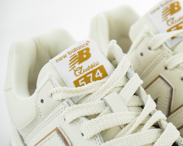 Кроссовки New Balance 574 "White/Beige" (890-6)[СС] от магазина vikingsmen.ru