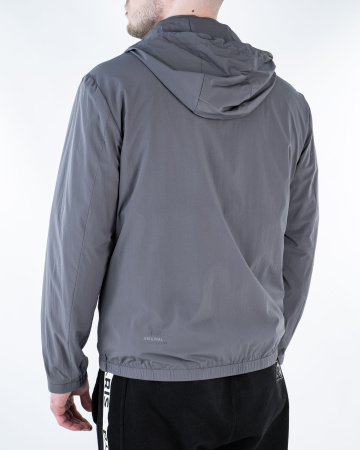 Ветровка на молнии мужская спортивная (8823) (L, Серый)